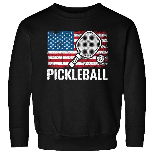 US Flag Pickleball Sweatshirts