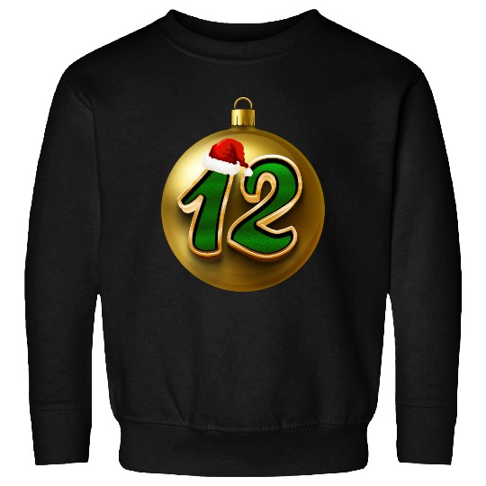 12 Dozen Christmas Balls Decorations - NR Twelve Sweatshirts