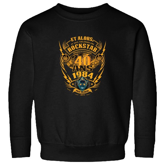 40th birthday 1984 Rock'n Roll forever gift Sweatshirts