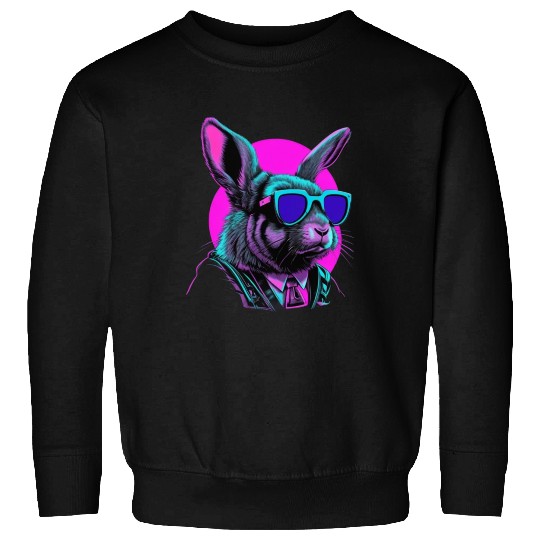 Vaporwave Easter Bunny Sweatshirts