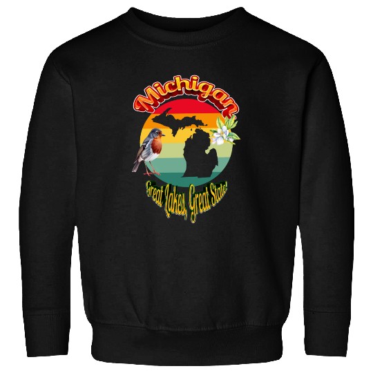 Michigan: Great Lakes, Great State! Sweatshirts