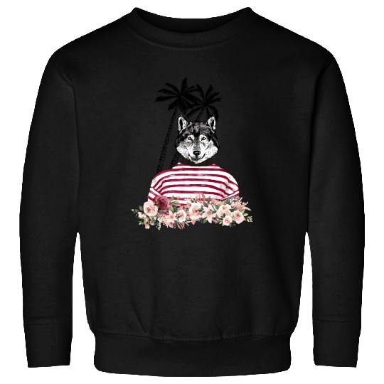 Husky Chill Gift For Dog Lover Sweatshirts