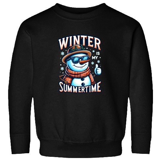 Snowman Rocking Sunglasses Sweatshirts