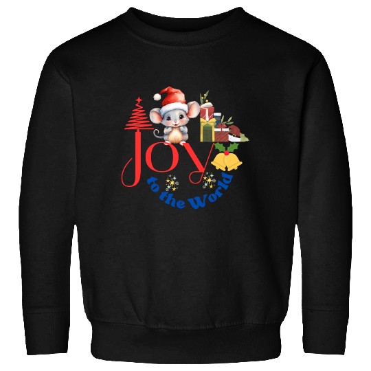 Joy to the World Christmas combination art white Sweatshirts