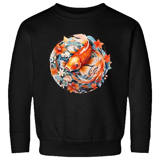 Koi Fish Mandala Art Sweatshirts