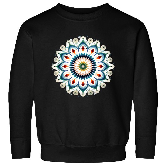 Peacock Mandala Pattern Art Sweatshirts
