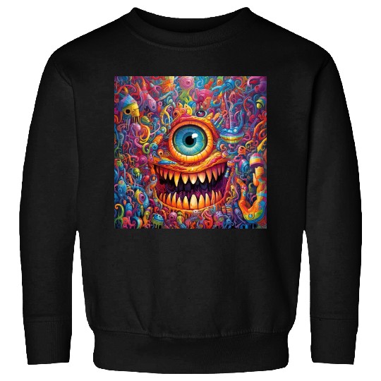 Going On a Little Trip - Cyclops and Teeth Psyched Sweatshirts