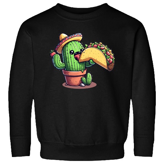 Mexican taco cactus Sweatshirts