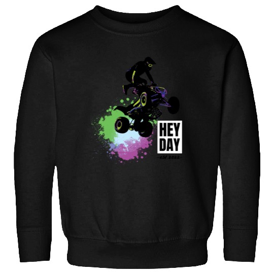 ATV/Quad " Airborne" style logo. By "Hey Day" Sweatshirts