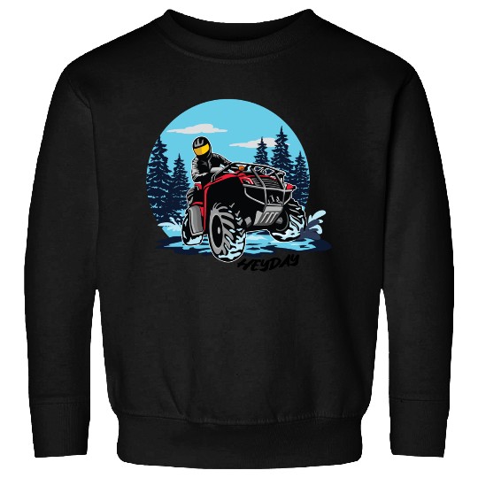 ATV/Quad "Winter Riding" style logo. By "Hey Day" Sweatshirts