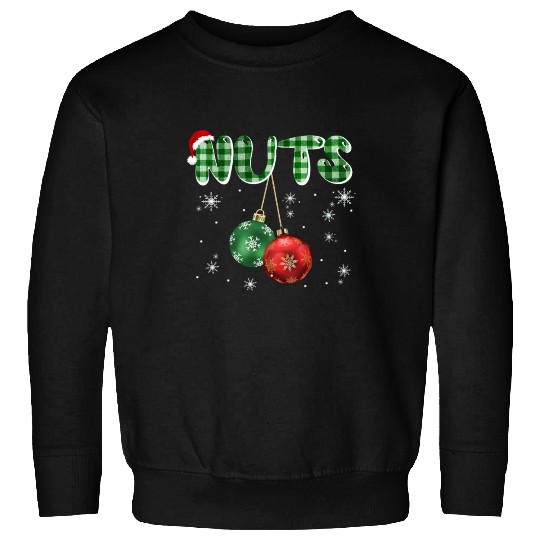 Chest Nuts Christmas Funny Couple Matching Sweatshirts