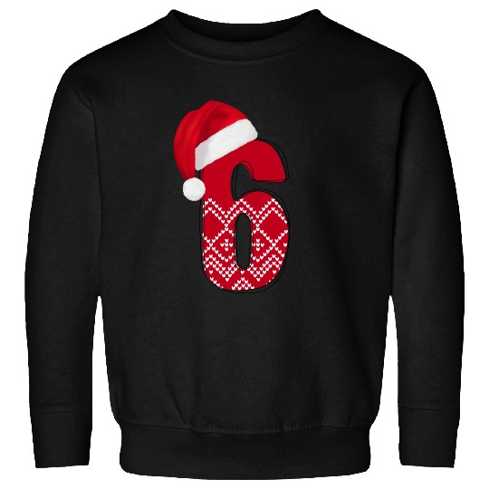 6th Merry Christmas Birthday Gift- Number Six Sweatshirts