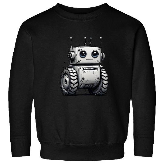 Robot with off-road tires Sweatshirts