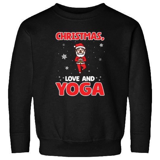 Yogini Yoga Meditation Christmas, Love And Yoga Sweatshirts