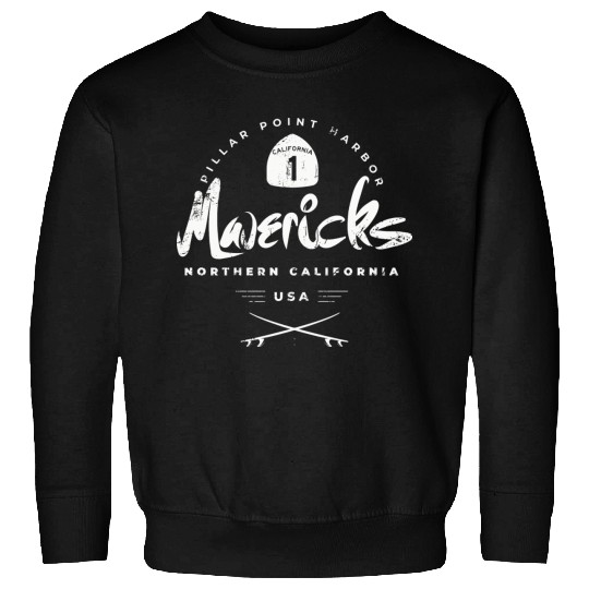 Mavericks Pillar Point California Sweatshirts