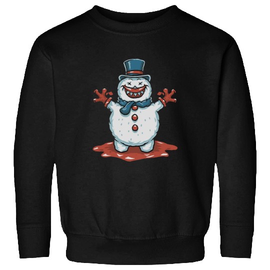 frosty snowman creepy Sweatshirts