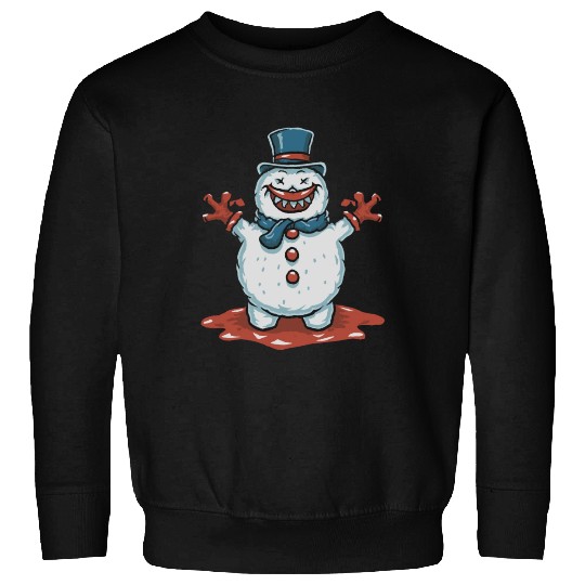 frosty snowman creepy Sweatshirts