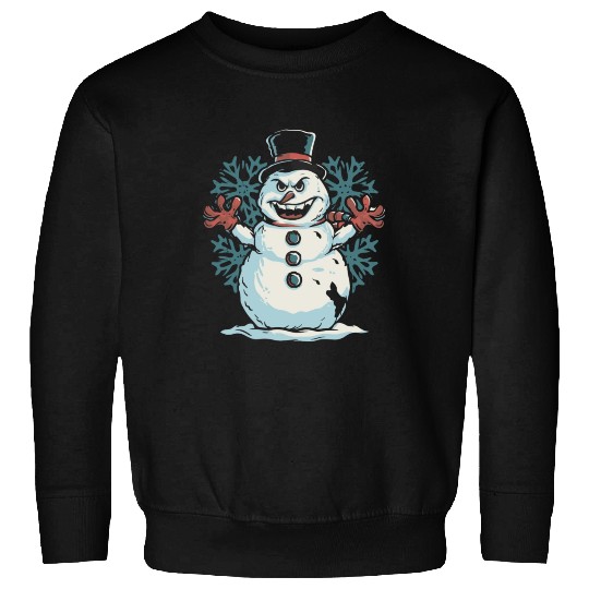 frosty snowman creepy Sweatshirts