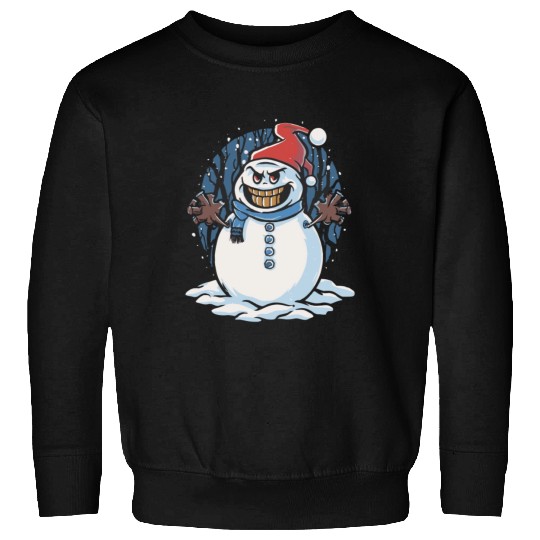 frosty snowman creepy Sweatshirts