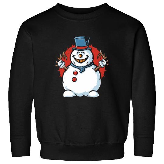 frosty snowman creepy Sweatshirts