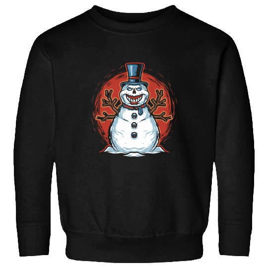 frosty snowman creepy Sweatshirts