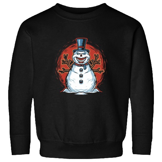 frosty snowman creepy Sweatshirts