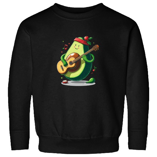Avocado playing guitar Sweatshirts