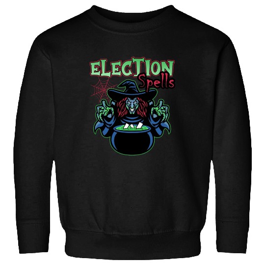 Election Spells Witch Spooky Halloween Meme Voter Sweatshirts