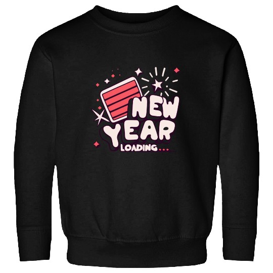 NYE New Year Loading Cheers To Festive New Year's Sweatshirts