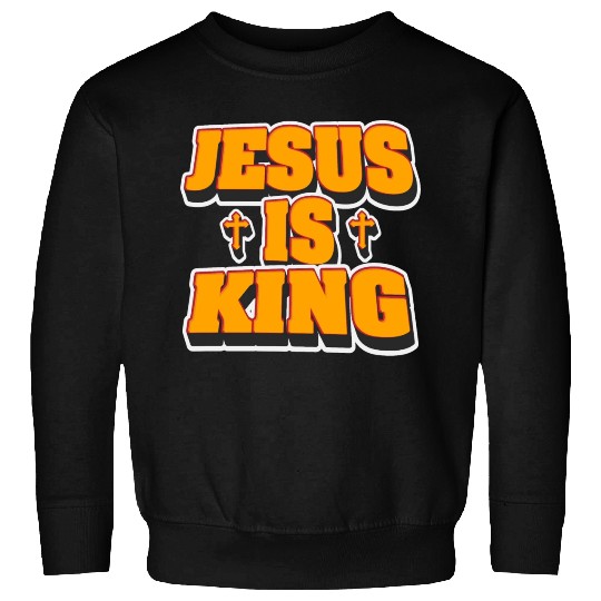 Jesus Is King Love Jesus Christian Christmas Sweatshirts