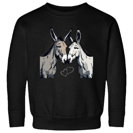 Donkey Couple - You & I Sweatshirts
