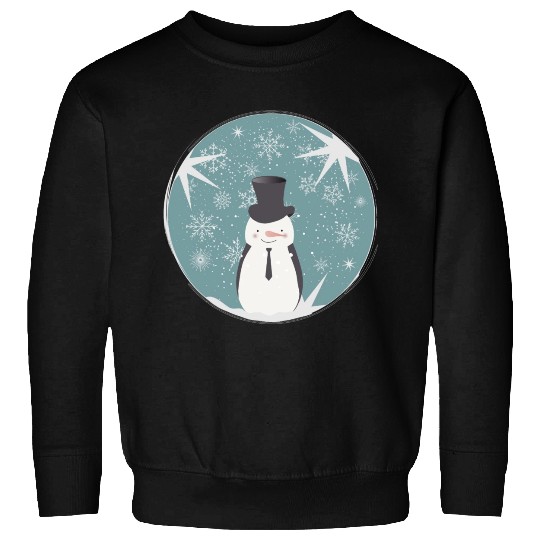 beautiful snowman & stars for Christmas Sweatshirts
