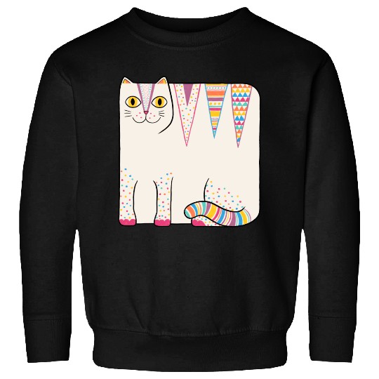 White Loaf Cat Sweatshirts