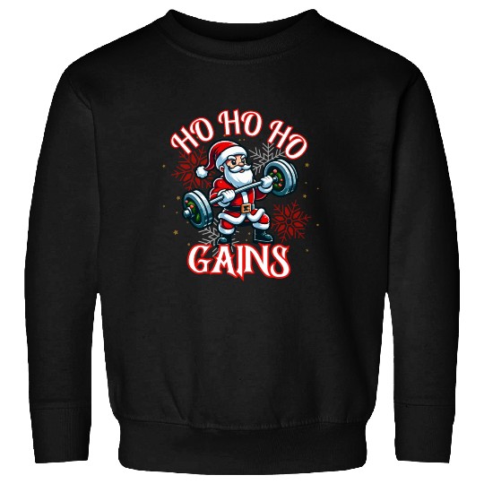 Santa Claus Christmas workout Sweatshirts