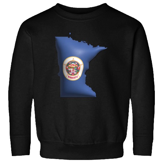 Minnesota - 3D Flag Map Sweatshirts