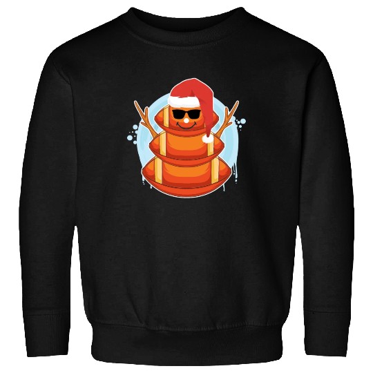 Rugby Snowman American Football Snowing Sweatshirts