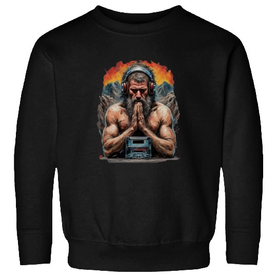 Groovy Stone Age: The Caveman in Beats Ritual Sweatshirts
