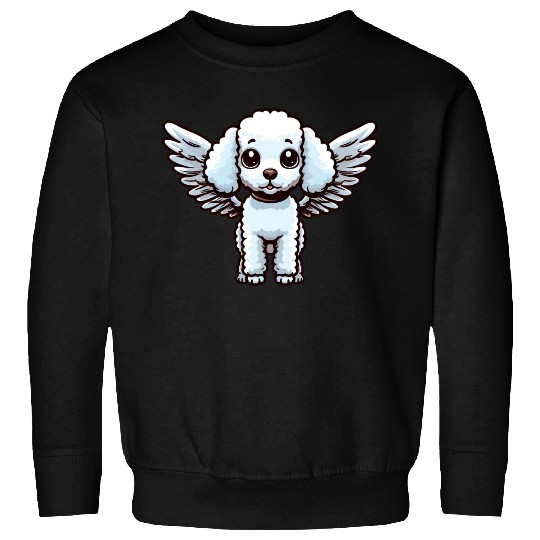 Poodle Angel - Elegant Dog with Wings Sweatshirts