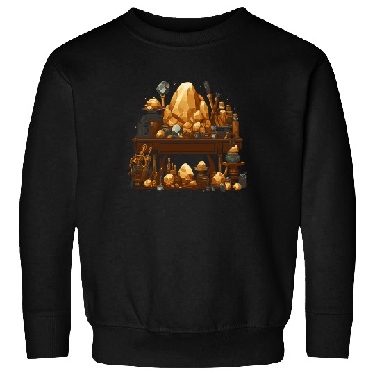 Lapidary Artist Gemstone Stone Collecting Stone Sweatshirts