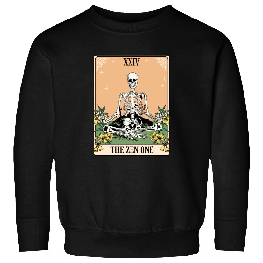 Funny Tarot Card Yoga Meditation Zen Sweatshirts