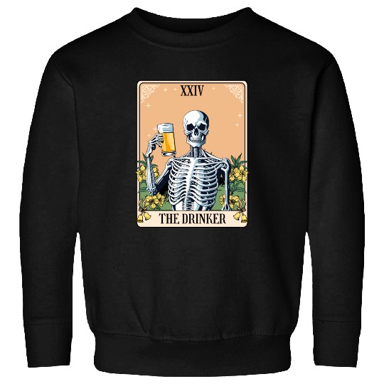 Funny Tarot Card Craft Beer Alcohol Sweatshirts