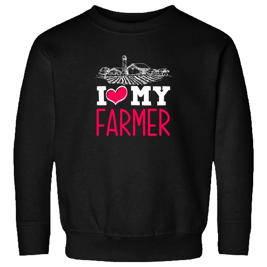 I Love My Farmer Husband Funny Farmer Wife Gift Sweatshirts