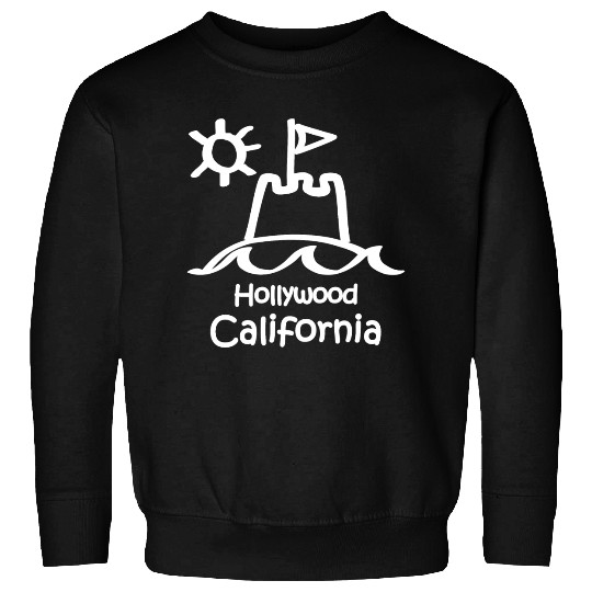Hollywood California Sandcastle Souvenirs Gifts Sweatshirts