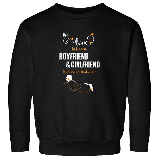 Love Between BF And GF Alaska To Florida Gift Sweatshirts
