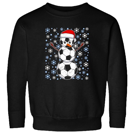 Soccer Fan Snowman Snowflakes Winter Lover Sweatshirts