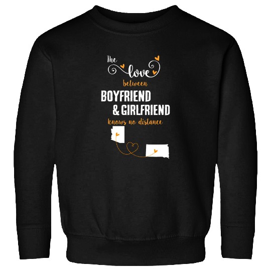 Love Between BF And GF Arizonna To South Dakota Sweatshirts