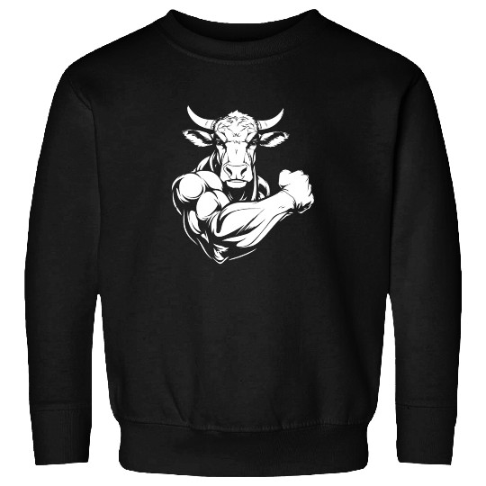 Workout Gym Cow Sweatshirts