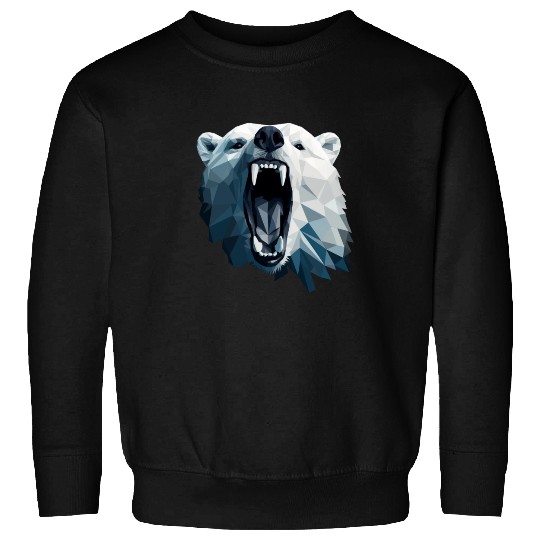 Geometric Style Polar Bear Sweatshirts