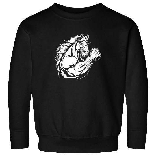 Workout Gym Horse Sweatshirts