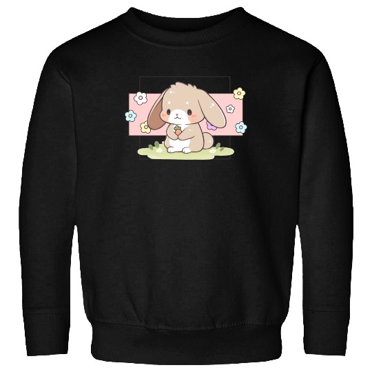 Kawaii Bunny Pastel Sweet Chibi Bunny Cute Aesthet Sweatshirts